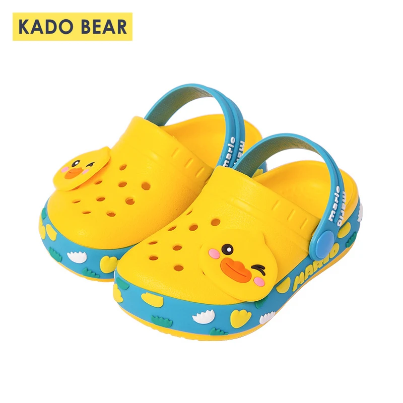 Летняя Пляжная водонепроницаемая обувь с рисунком утки и кролика для маленьких