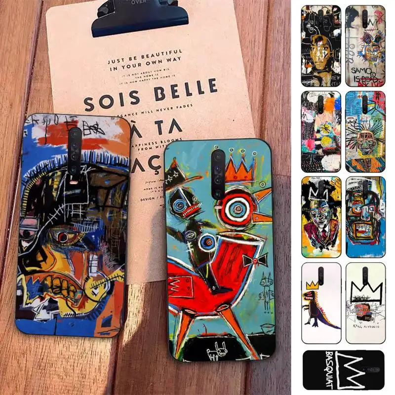 

Jean-Michel Basquiat Art Graffiti Fashion Phone Case for Redmi 5 6 7 8 9 A 5plus K20 4X S2 GO 6 K30 pro
