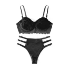 Сексуальные комплекты с бюстгальтером, модное кружевное нижнее белье с цветочной вышивкой, женское нижнее белье и стринги, стринги, трусики, комплект из двух предметов