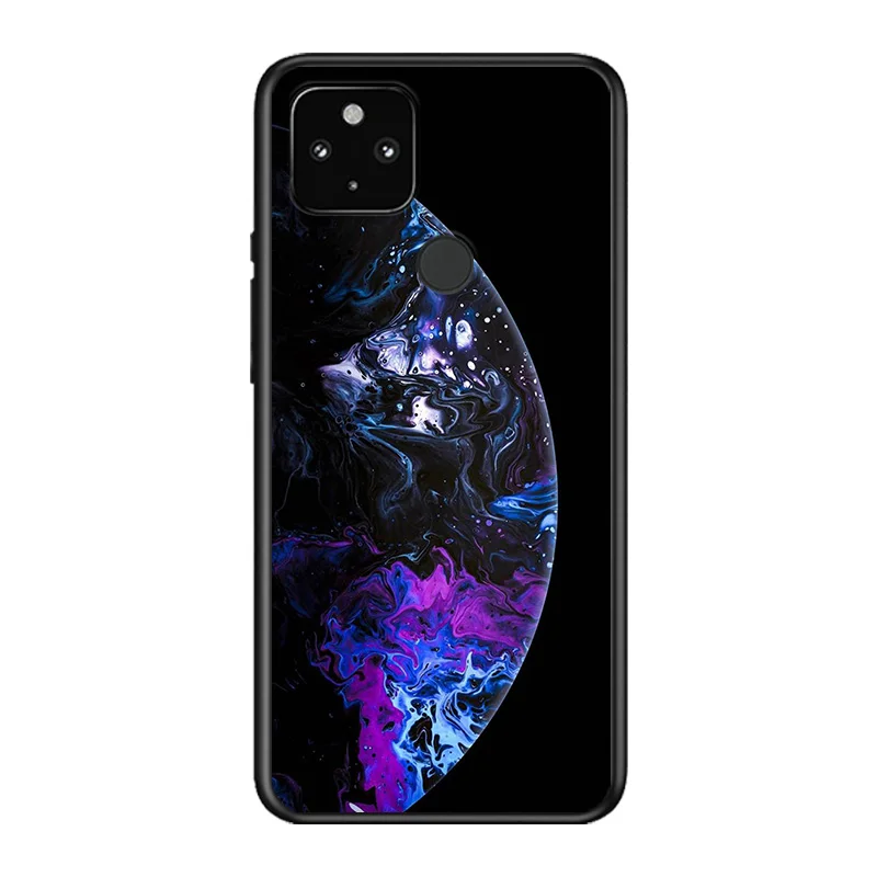 

Vast Mysterious Universe Planet Soft TPU Silicone Black Cover For Google Pixel 5 4A 5G 4 XL Phone Case