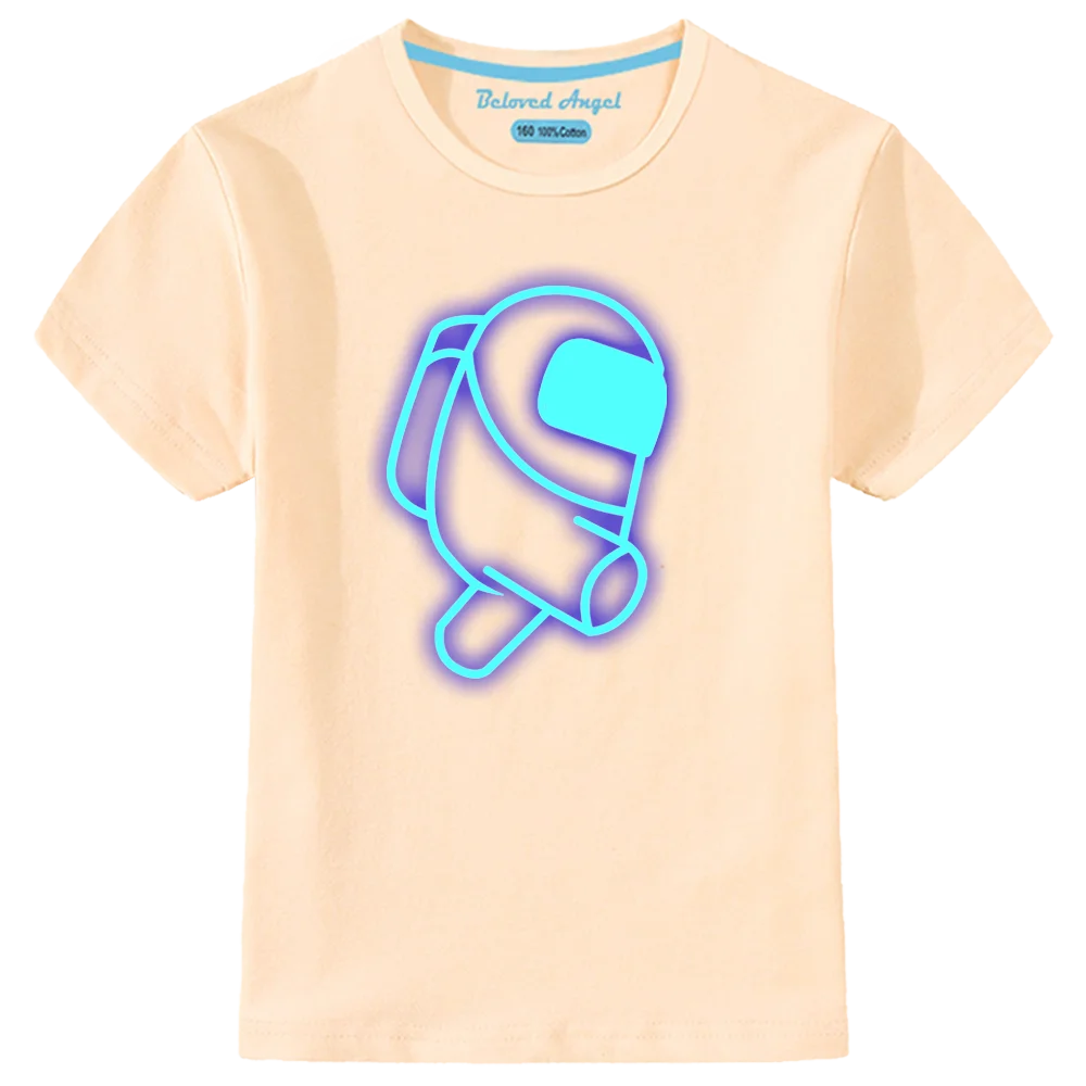 

Summer New Style Anime Cartoon Tops For Boys Girls 3D Printing Luminous In Night Children T-shirt Kids Casual Tee Shirt 3-15T