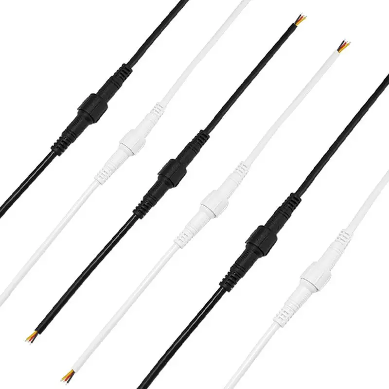 2pin/3pin/4pin/5pin DC Соединительный кабель провод штекер к гнезду водонепроницаемый