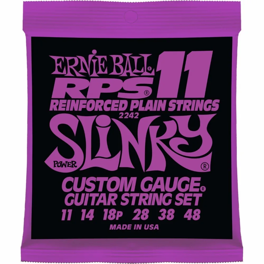 

Ernie Ball 2242 Power Slinky RPS 11 Electric Guitar Strings 011-048