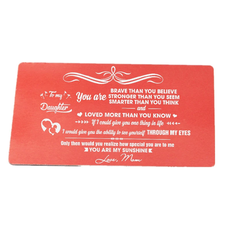 Персонализированный Металлический бумажник вставка для карт