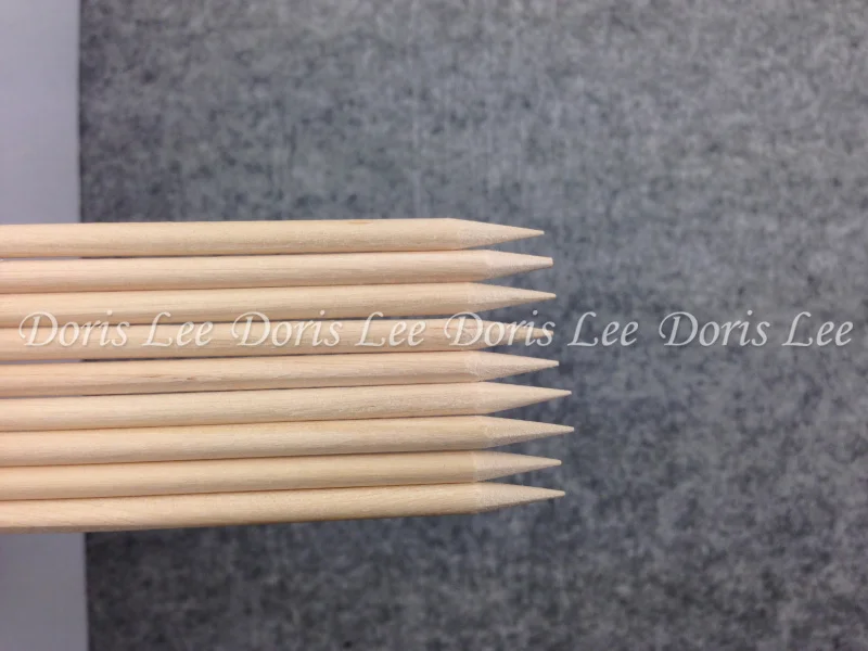 100X дизайн ногтей оранжевая деревянная палочка для удаления кутикулы Уход за