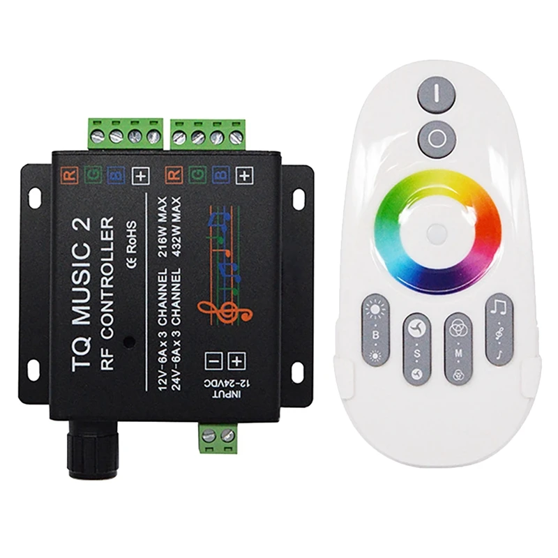 

LED Controller Colorful Contact Smart Led Wireless Dimming Remote Control Rf Light Music RGB LED Light Controller