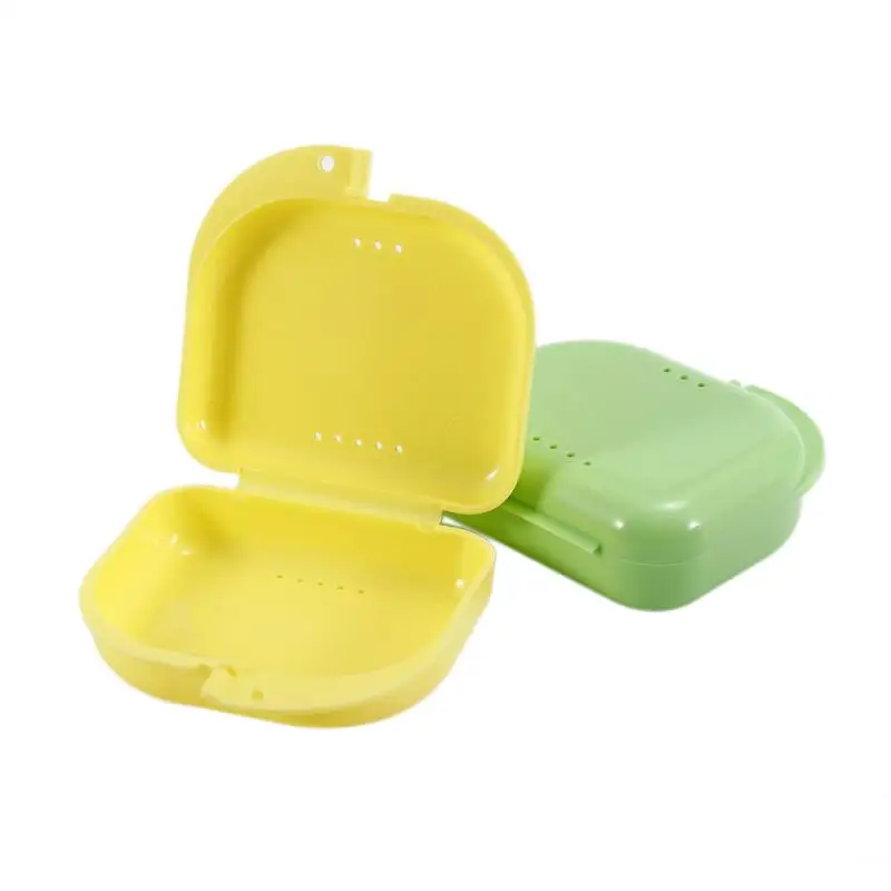 

1PCS Denture Bath Box Organizer False Teeth Appliance Container Storage Boxes Dentures Cleaner Denture Storage Box Case