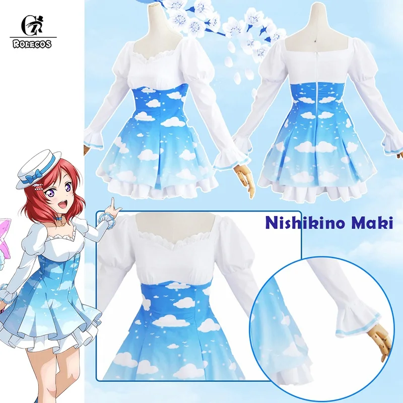 Косплей-костюм ROLECOS Lovelive Sky косплей Маки Рин Нико Umi Love Live Eli koдори Кодори костюм