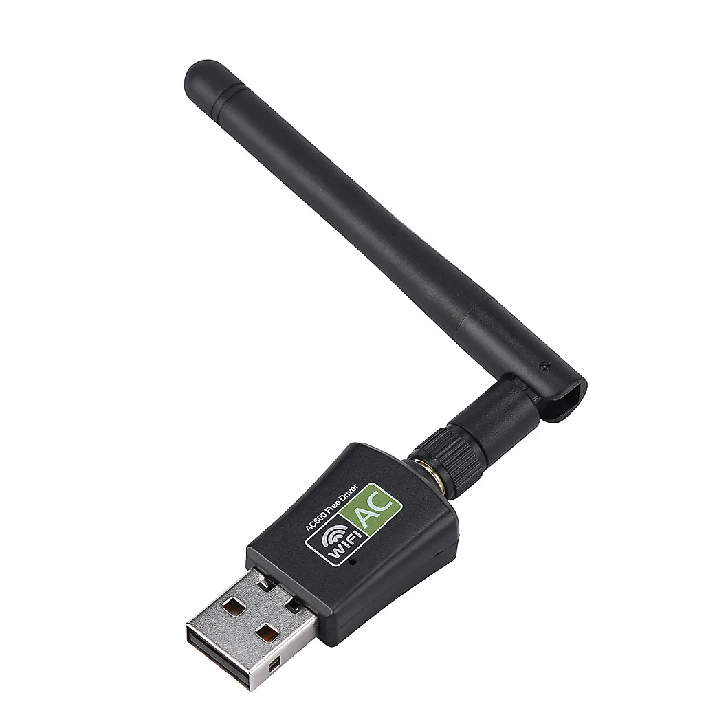 [Драйвер Бесплатно] беспроводной USB WiFi адаптер Perseveres AC600 WiFi ключ 5 ГГц/2,4 ГГц сетевой удлиннитель маршрутизатора сигнал Boost# G20 - Цвет: Черный