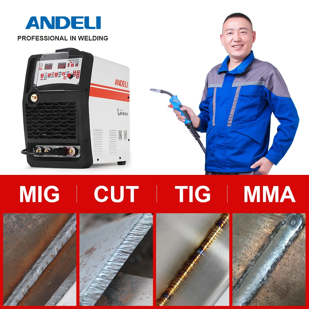 ANDELI MCT 520D TIG/MIG от порезов/повязка на запястье для защиты от/MMA сварочный аппарат 4 в