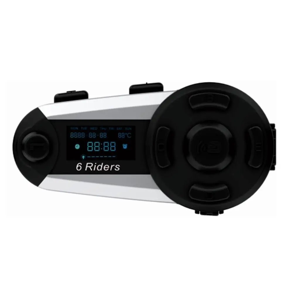 Беспроводной Bluetooth домофон для мотоциклетного шлема поддержка 6 всадников