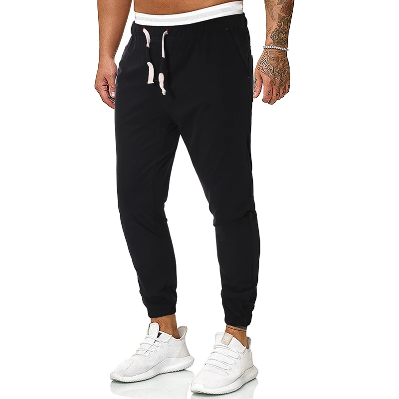 style 1-black Adisputent, осенние мужские брюки, бодибилдинг, уличная одежда, спортивные штаны, спортивные штаны для бега, спортивные мужские одноцветные штаны на молнии - Цвет: style 1-black