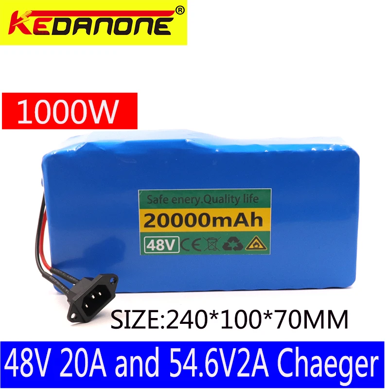 48v литий ионный аккумулятор 28Ah 1000w 13S3P комплект батарей для электровелосипеда 54 6 v