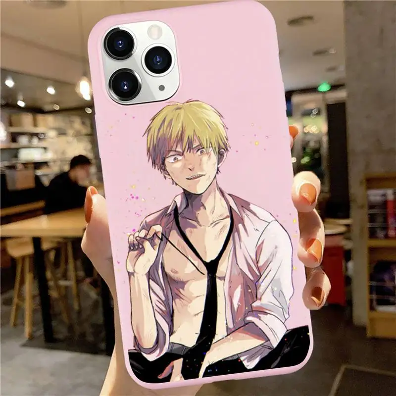 

Chainsaw Man japanese anime manga 1 Phone Case Candy Color for iPhone 6 7 8 11 12 s mini pro X XS XR MAX Plus luxury shell