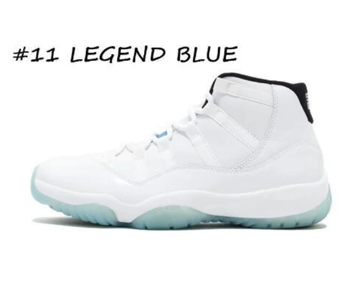 

Men 11s Basketball Shoes 25th Anniversary Gamma Blue Bred High Concord 23 Legend Blue Prom Night Sports Sneakers Trainers Shoes