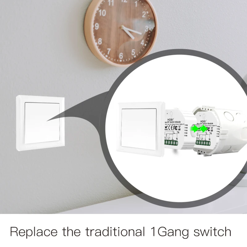 

Tuya ZigBee 3.0 Smart Light Switch Relay Module 1 Gang Zigbee+RF Switch Module Smart Life App Control Works With Alexa Google