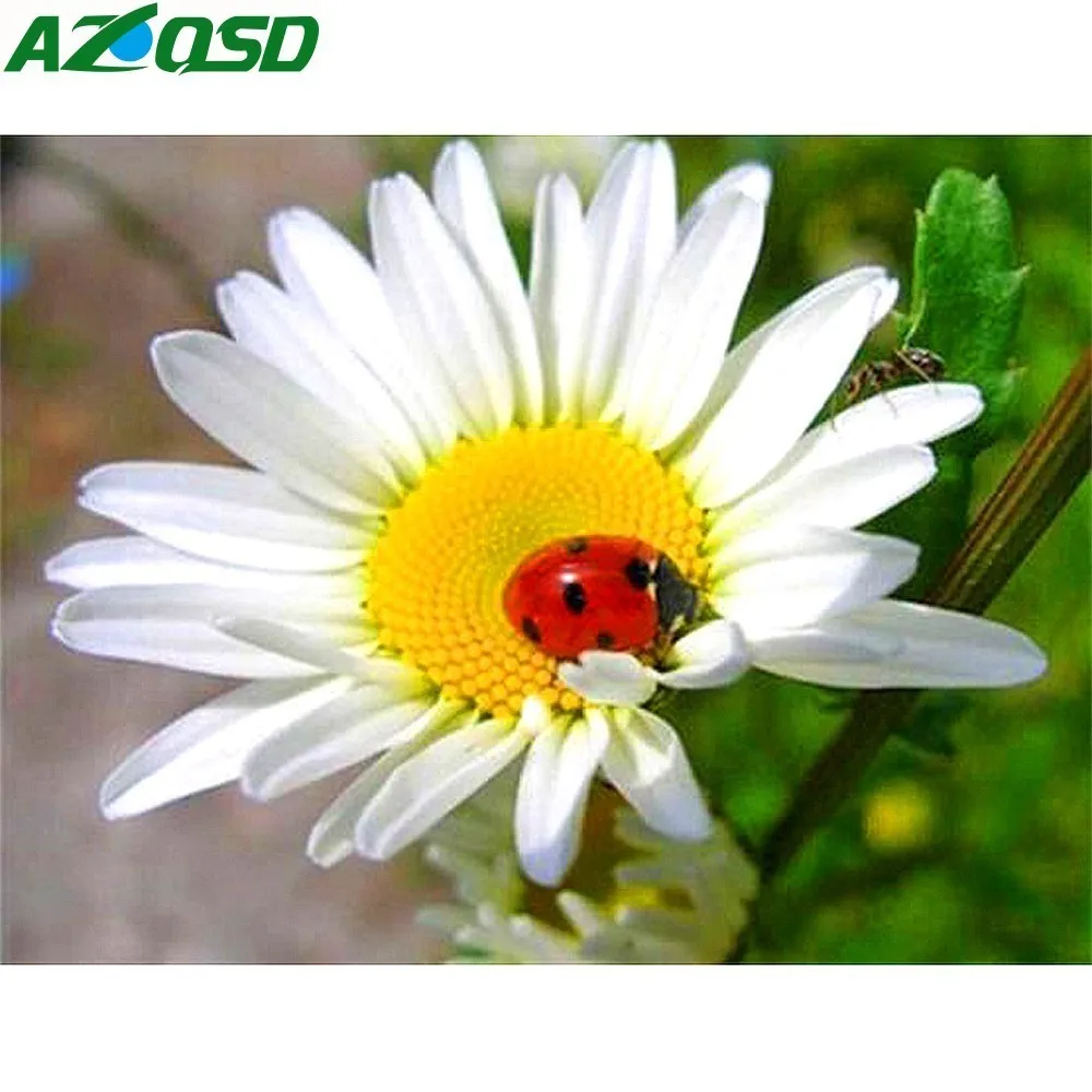 AZQSD Алмазная вышивка цветы Полный площадь дрель рукоделие 5D DIY алмазная