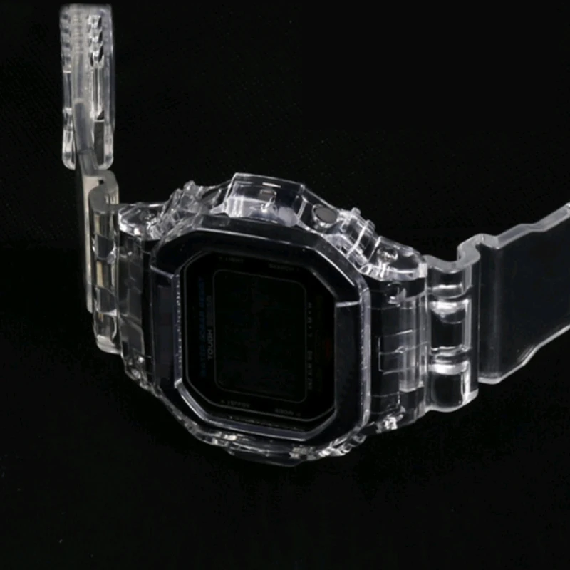 Мягкий прозрачный ремешок из ТПУ для часов Casio G SHOCK DW 5610 G5610 DW5000 спортивный