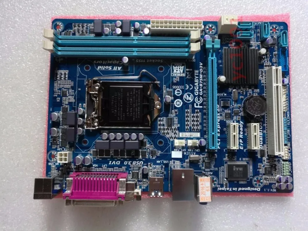 Gigabyte GA-B75M-D3V материнская плата B75 для intel LGA 1155 DDR3 B75M-D3V 16 Гб usb2.0 usb3.0 B75 б/у печатные платы для рабочего стола материнской платы
