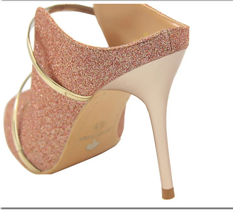 women high heels prom wedding shoes lady crystal platforms rhinestone bridal shoes party diamond high heel