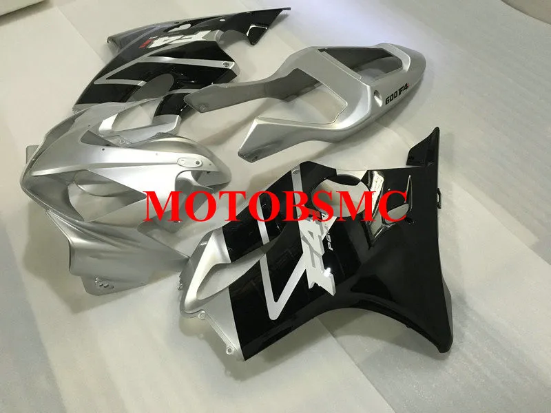 Custom Fairing kit for HONDA CBR600F4I 01 02 03 CBR600 F4I CBR 600 2001 2002 2003 ABS Silver black Fairings set+Gifts HA57 | Автомобили и