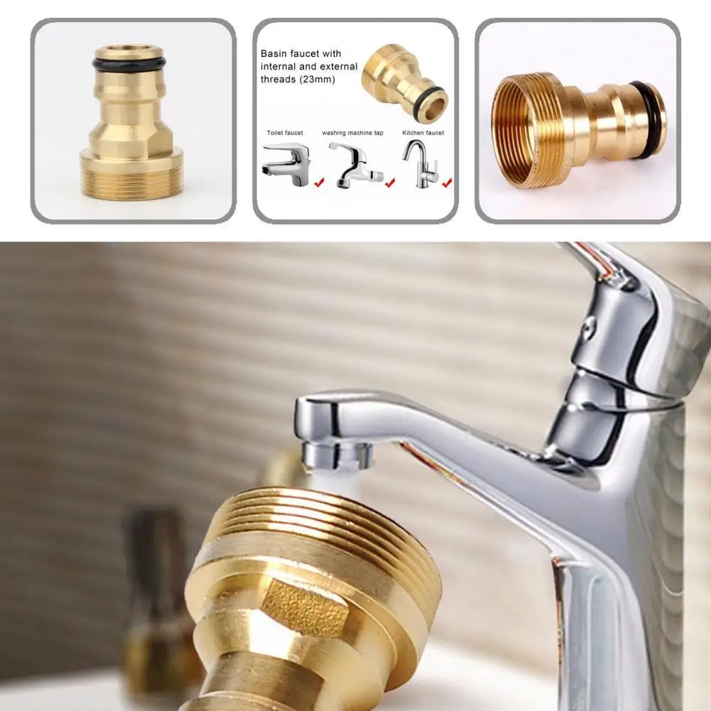 

Прочная конструкция, простая установка, резьбовой штекер, гнездо крана, соединитель для ванной, кухни, сада