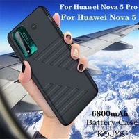 6800mah external battery charger cases for huawei nova 5 pro charging case power bank cover for huawei nova 5 battery case coque