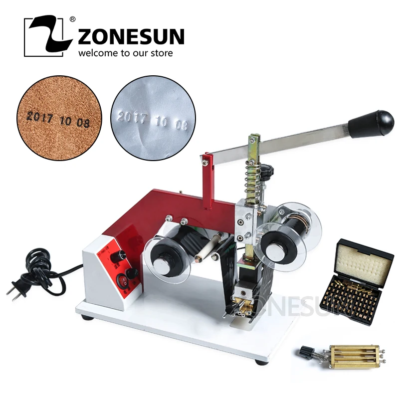 ZONESUN ZY-RM5-E цветная лента горячая печатная машина тепловой ленточный принтер PT PE KT