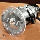 Акриловая Базовая пластина для фрезерного станка с центрирующей фотографией, интерьерные фрезерные станки для деревообработки, приспособление для отделки, прозрачная пластина для фрезерного станка 6,5 дюйма