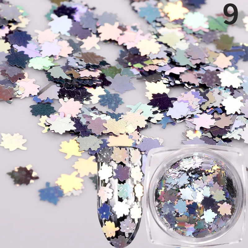 1g голографические пайетки для ногтей Блеск порошок лазерный узор в виде