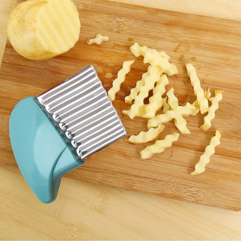 Кухонный Безопасный нож для картофеля фри мерцания из нержавеющей стали | Дом и