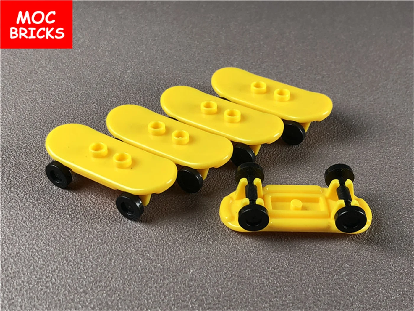5pcs/lot MOC Bricks Player Skateboard with Trolley Wheel Holders Building Blocks fit 42511&amp2496 Toys gifts | Игрушки и хобби