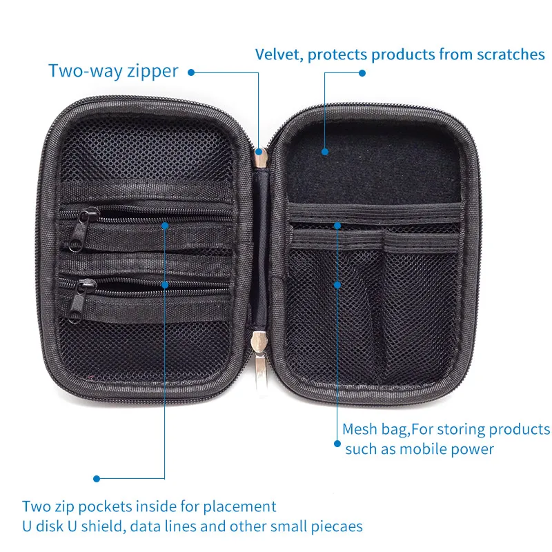 Новый жесткий сумка держатель карты SD USB кабель U диска Сумка Чехол для мобильного