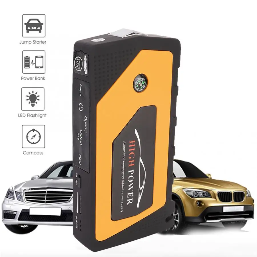 Автомобильный пусковой стартер аварийный 18000mAh 12V пусковое устройство портативное зарядное устройство в виде фонарика зарядное устройство автомобили automovil