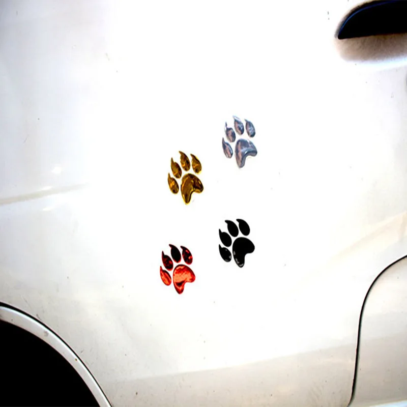 2 шт. украшение автомобиля лапа медведь животное эмблема в виде следов декор для
