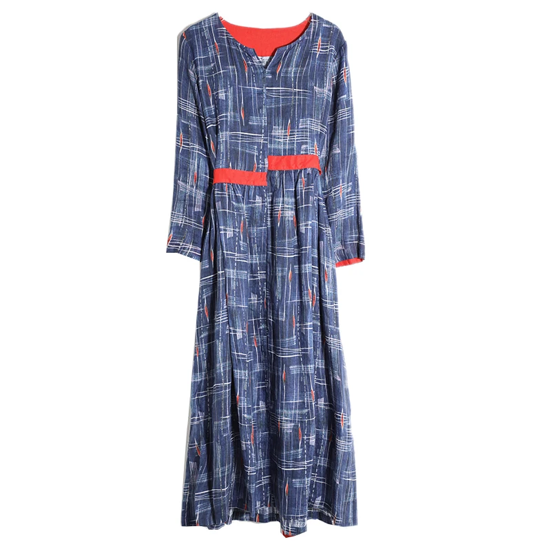 

New Loose flax 07 b8447 cultivate morality dress