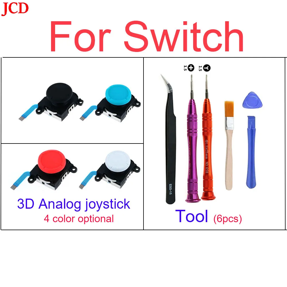 

JCD For Nintend Switch JOY-CON Controller Housing NS Left/ Right Handle Joystick Thumb Sticks Screwdriver Disassembly Tool Set