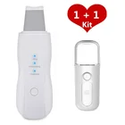 Устройство для глубокой очистки лица, не ультразвуковой скребок для кожи, перезаряжаемое от USB устройство для ухода за кожей + 30 мл, нано-паровой аппарат для лица, увлажнитель, подарок