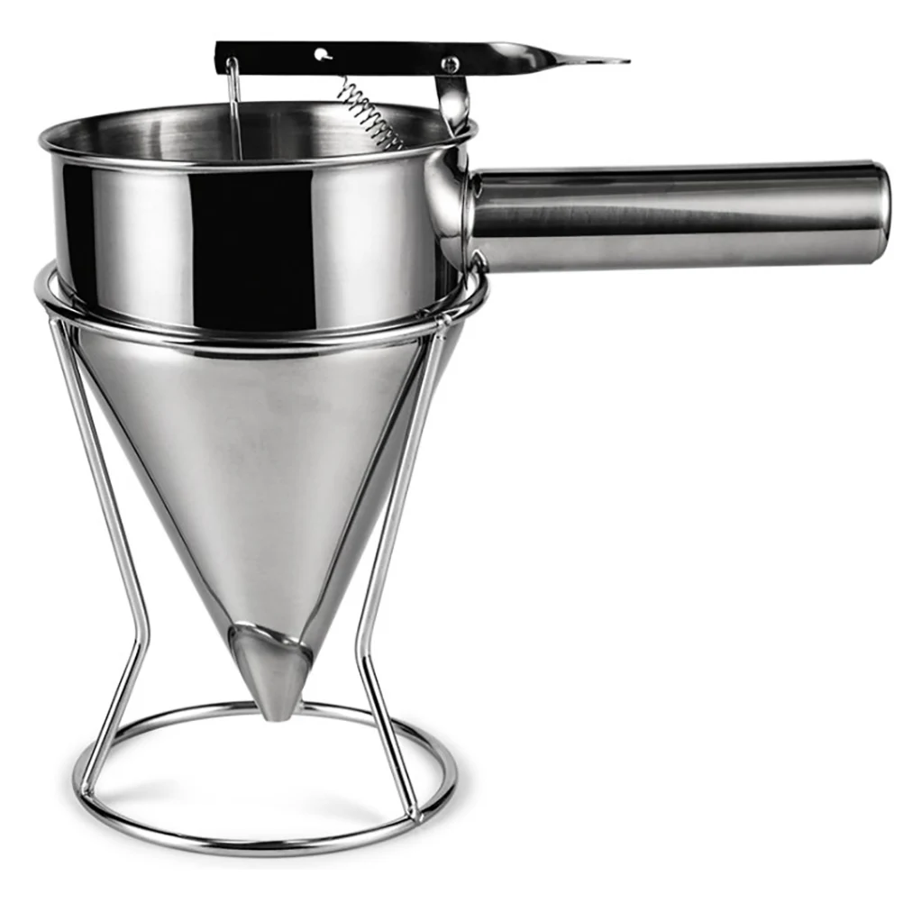 

Воронка для выпечки из нержавеющей стали, коническая воронка, шарики осьминога, воронка для торта, инструмент для выпечки, кухонный инструм...