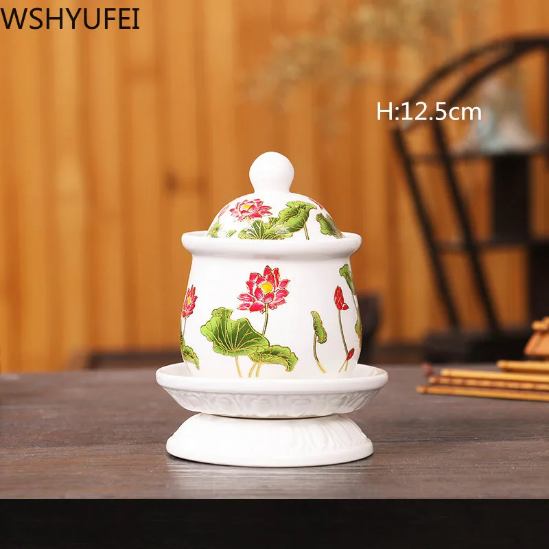 Новый стиль чашка для воды Lotus holy очистки Будда оборудование WSHYUFEI | Дом и сад