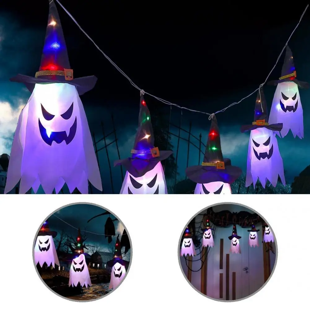 

Lightweight Good Decorative LED String Light Halloween Props Portable Curtain Light Energy-saving for Home
