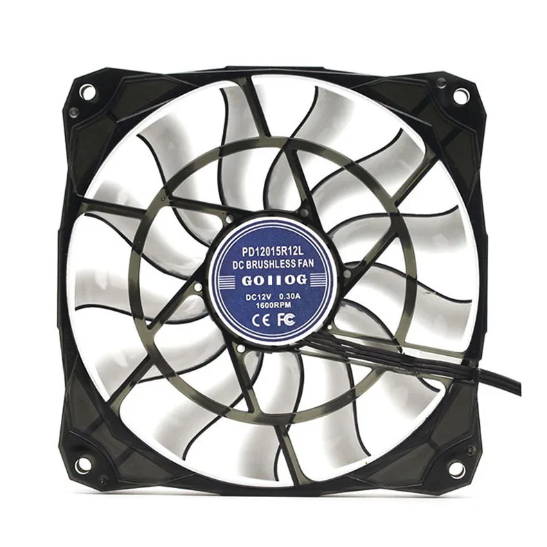 

12015 Ultra-Thin 15mm thick Large air volume Adjustable speed 120x120x15mm Computer Chassis CPU Cooling Fan 12V cooler