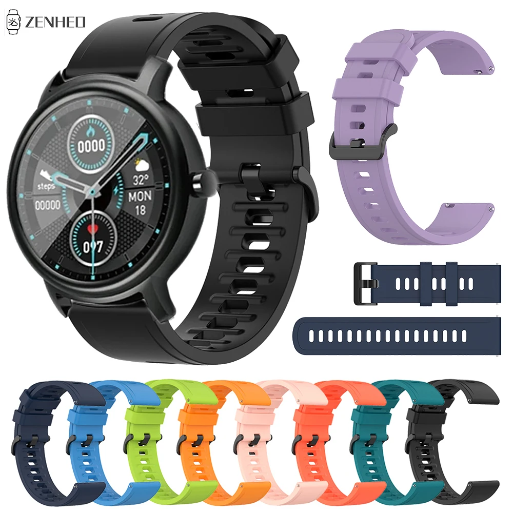 

Ремешок силиконовый для смарт-часов Xiaomi Mibro Air, браслет для Xiaomi Huami Amazfit GTR 42 мм/GTS 2 2e/GTS 2 Mini/Pop Pro