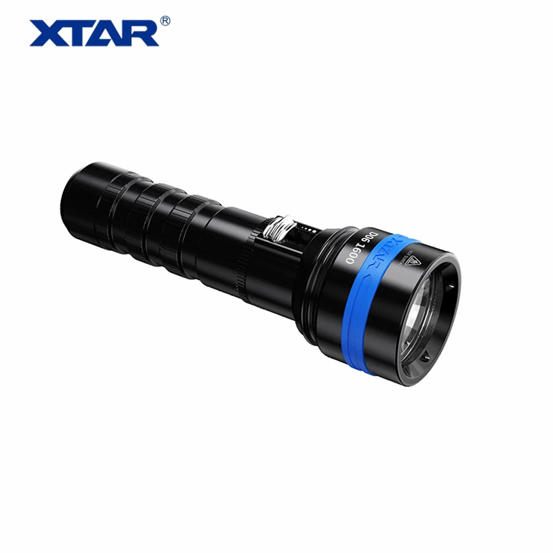 XTAR D06 1600 Cree XHP35 светодиодный вспышка для подводного погружения и светильник 18650 16340