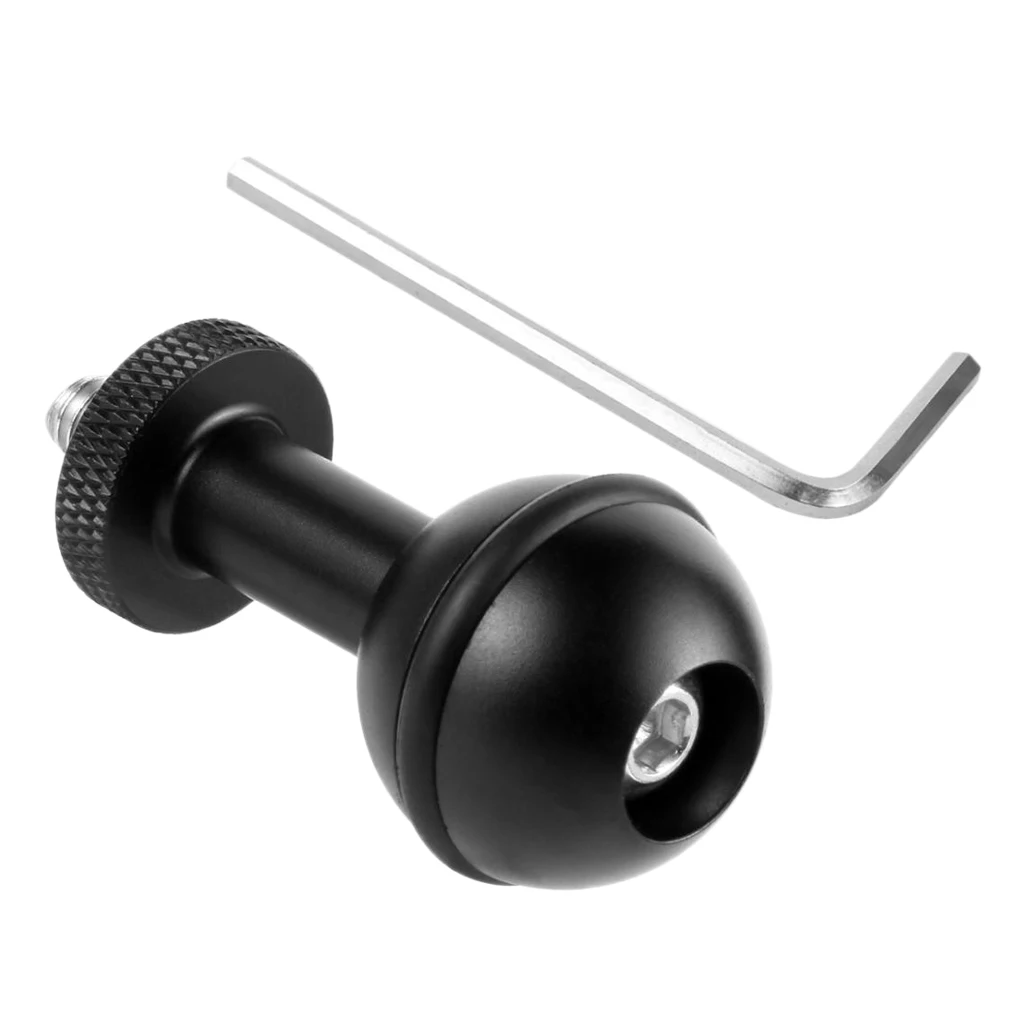 

1' Ball Adapter Mount With 1/4' Screw Underwater Housing Camera Scuba Diving Arm Accessories