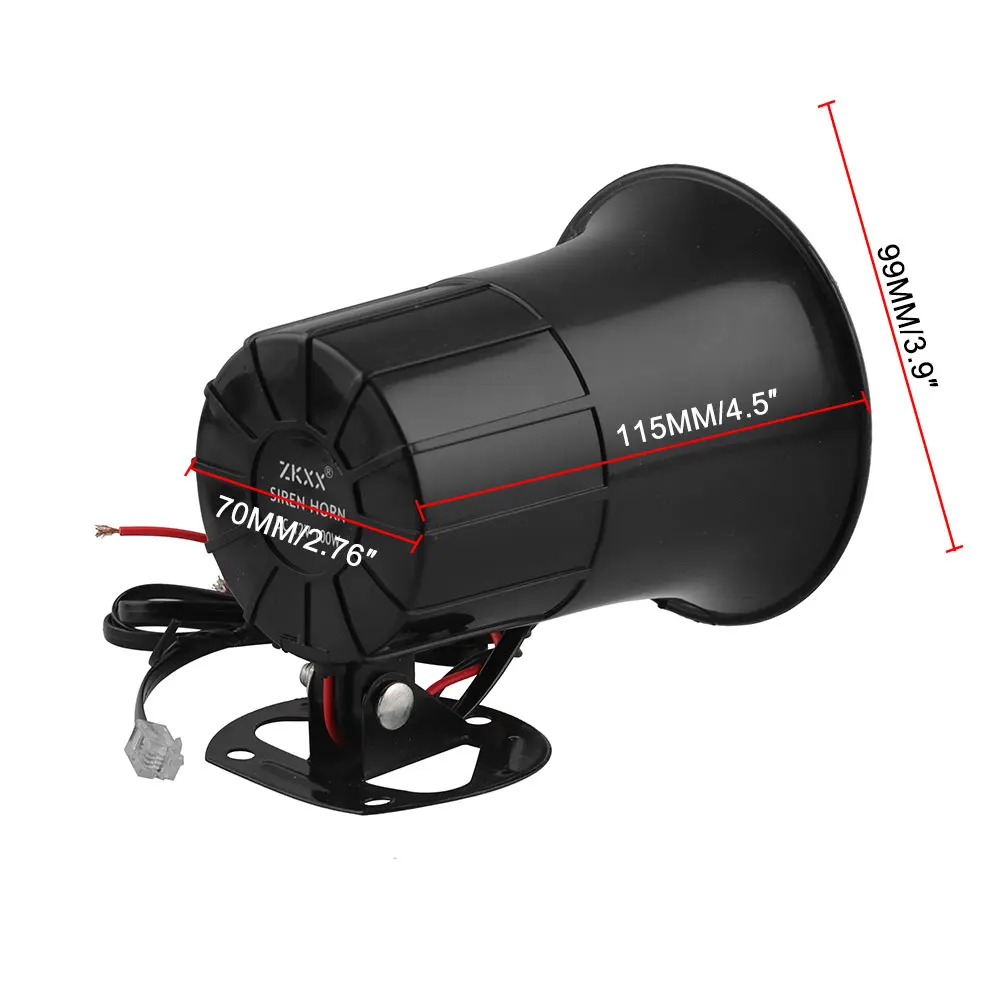 Громкий сигнал для мотоцикла автомобиля грузовика 6 звуков 100 Вт Предупреждение