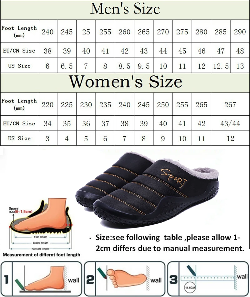 

Casual Slippers House Men's Winter Shoes Soft Man Home Slippers Cotton Shoes Fleece Warm Anti-skid Man Slippers High Quality