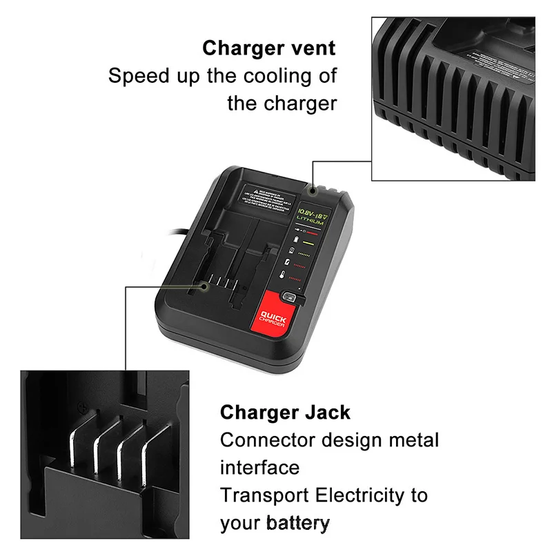 Высокое качество 9,6 V-18 V зарядное устройство для black and decker Black& Decker литий-ионный аккумулятор зарядное устройство Ni-CD Ni-MH A18 HPB18 A14 HPB14 A12 HPB12