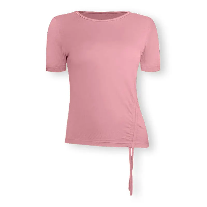 

2020 New Sport Crop Top Women Fashion Seamless Yoga Shirts High Elastic Breathable Short Sleeve Female Sportswear