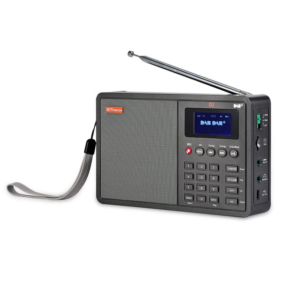 

Цифровой радиоприемник D1, FM стерео/RDS многодиапазонный радиоприемник с 1,8-дюймовым ЖК-дисплеем, будильником, таймером сна, цифровым радиоэкраном